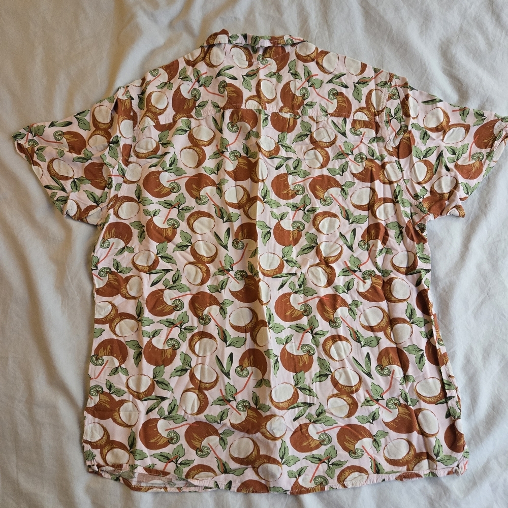 Goodfellow & Co coconut print tropical hawaiian shirt - Picture 6 of 8